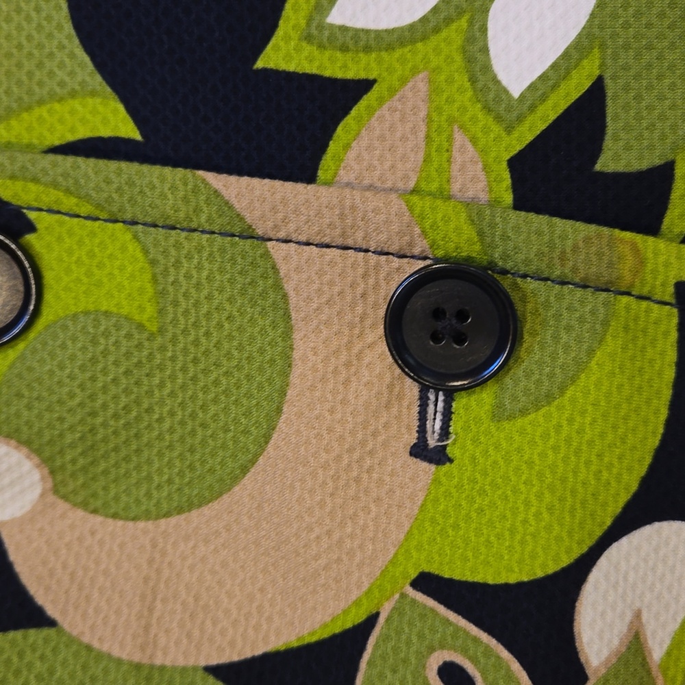 J. Crew Multi-Colored Design Print Button Front B… - image 3